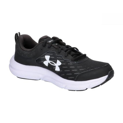 Under Armour Men's Charged Assert 10 Running Shoe, (001) Black/Black/White, 10.5