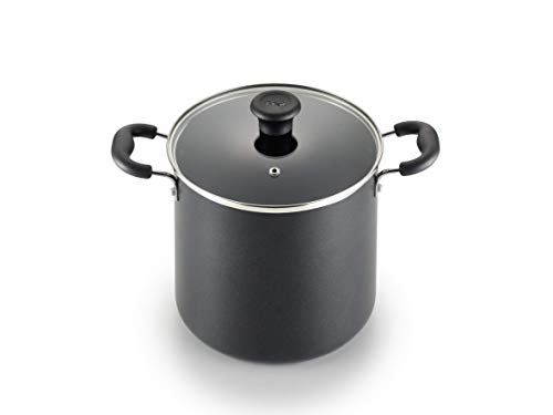 T-fal Specialty Nonstick Stockpot 12 Quart Oven Broiler Safe 350F Cookware, Pots and Pans, Dishwasher Safe Black
