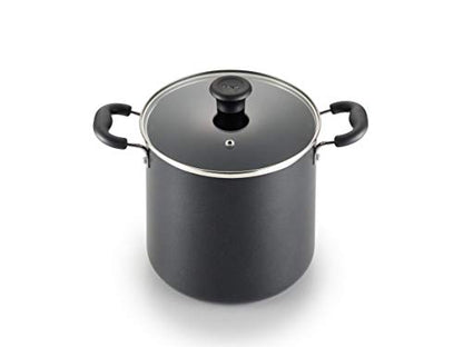 T-fal Specialty Nonstick Stockpot 12 Quart Oven Broiler Safe 350F Cookware, Pots and Pans, Dishwasher Safe Black