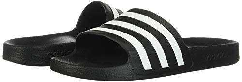adidas Adilette Aqua Slides Black/White/Black Men's 9, Women's 10 Medium