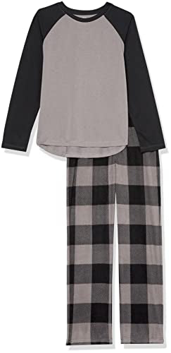 GAP Boys Flannel Pajama Set GREY BUFFALO CHECK 6