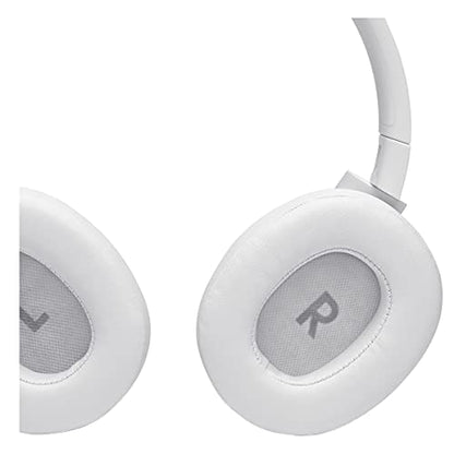 JBL Tune 760NC - Lightweight, Foldable Over-Ear Wireless Headphones with Active Noise Cancellation - White, Medium
