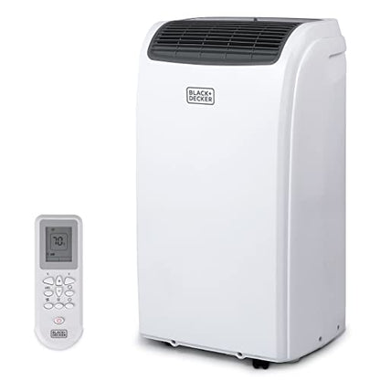 BLACK+DECKER 12,000 BTU Air Conditioner Portable for Room up to 550 Sq. Ft, 4-in-1 AC Unit, Dehumidifier, Heater, & Fan, Portable AC with Installation Kit & Remote Control