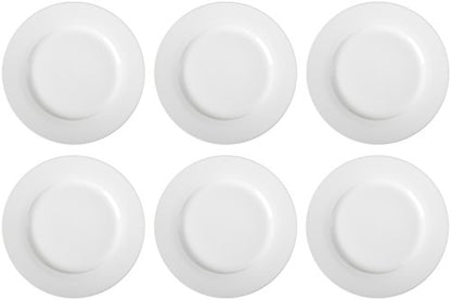 Amazon Basics 6-Piece White Dinner Plate Set