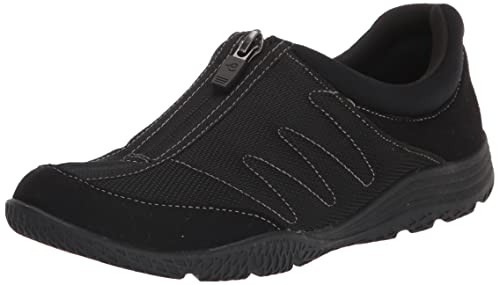 Easy Spirit Women's Bestrong2 Sneaker, Black Mesh, 9 Wide