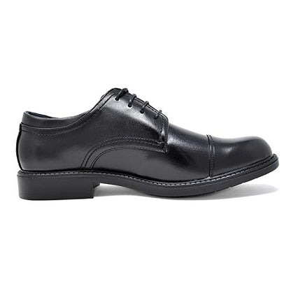 Bruno Marc Men's Downing-01 Black Leather Lined Dress Oxford Shoes Classic Lace Up Formal Size 8 M US