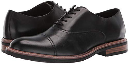 Kenneth Cole REACTION Men's Klay Flex Lace Up Bordeaux, Black, 10
