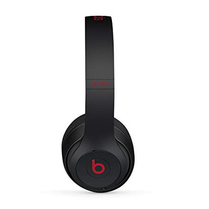 Beats Studio3 Wireless Noise Cancelling Over-Ear Headphones - Apple W1 Headphone Chip, Class 1 Bluetooth, 22 Hours of Listening Time, Built-in Microphone - Defiant Black-Red (Latest Model)