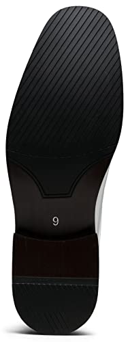 Jousen Mens Dress Shoes Formal Business Oxford Shoes for Men Tuxedo Dress Shoes for Men (AMY9051A Black 10)