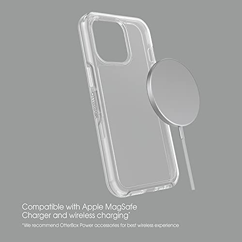 OtterBox iPhone 13 Pro (ONLY) Symmetry Series Case - CLEAR, ultra-sleek, wireless charging compatible, raised edges protect camera & screen