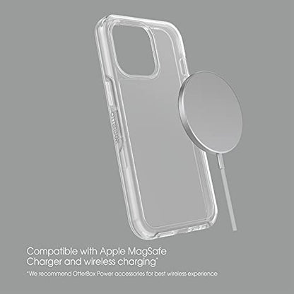 OtterBox iPhone 13 Pro (ONLY) Symmetry Series Case - CLEAR, ultra-sleek, wireless charging compatible, raised edges protect camera & screen