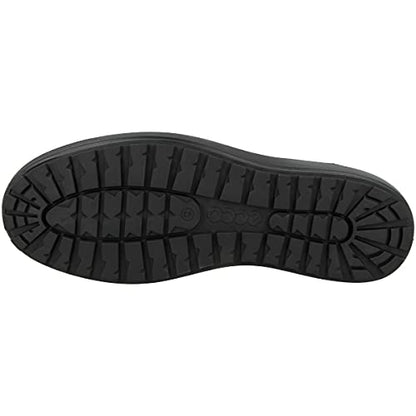 ECCO Men's Soft 7 Tred Urban Bootie Hydromax Water-Resistant Sneaker, Black Nubuck, 10-10.5