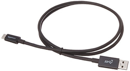 Amazon Basics USB Type-C to USB-A Male 3.1 Gen2 Adapter Charger Cable - 3 Feet (0.9 Meters) - Black