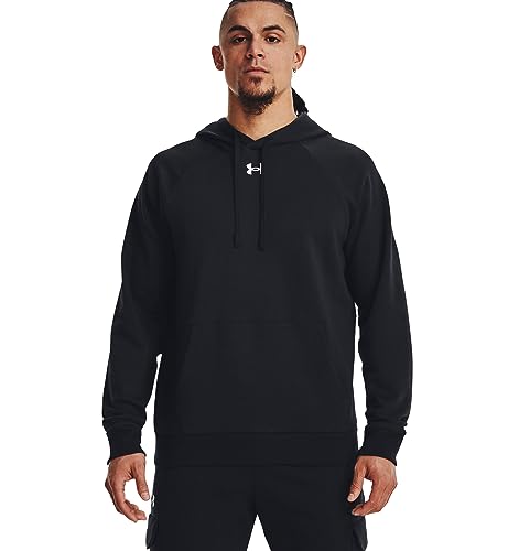 Under Armour Men's Standard Rival Fleece Hoodie, (426) Varsity Blue / / White, Medium