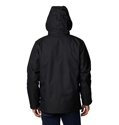 Columbia Men's Bugaboo II Fleece Interchange Jacket, Black/Red, Large