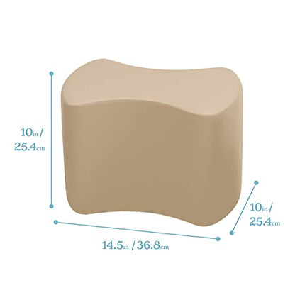 ECR4Kids SoftZone Toddler Modular Stool Set, Flexible Seating, Earthtone, 6-Piece