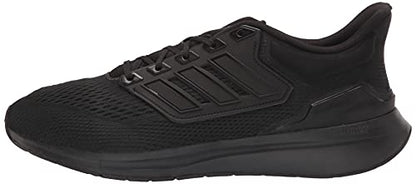adidas Men's EQ21 Trail Running Shoe, Black/Black/Black, 9