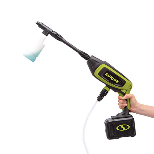 Sun Joe 24V-PP350-LTE 24-Volt IONMAX Power Cleaner Kit, W/ 2.0-Ah Battery + Charger, Water Siphon Hose, Utility Brush, and more, Portable Cleaning On-The-Go