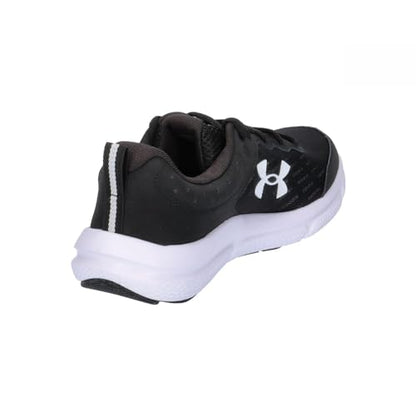 Under Armour Men's Charged Assert 10 Running Shoe, (001) Black/Black/White, 10.5