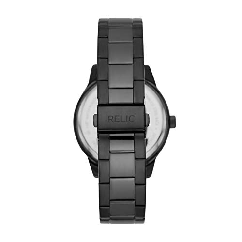Relic by Fossil Men's Kaden Quartz Multifunction Stainless Steel Watch, Color: Black (Model: ZR12623)