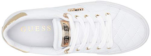 Guess Women's Loven Sneaker, White, 7.5