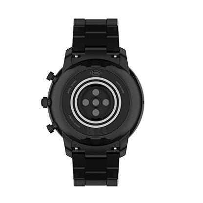 Fossil Men's Neutra Gen 6 Hybrid 44mm Stainless Steel Smart Watch, Color: Black (Model: FTW7071)