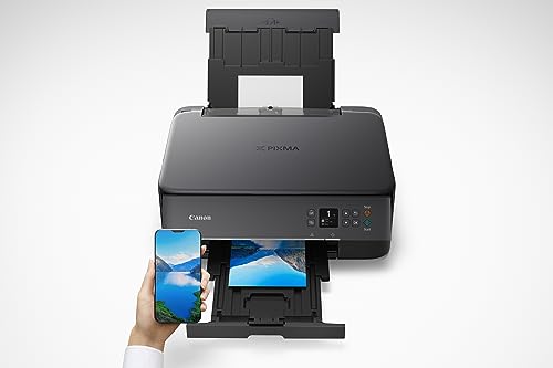 Canon PIXMA TS6420a All-in-One Wireless Inkjet Printer [Print,Copy,Scan], Black, Works with Alexa