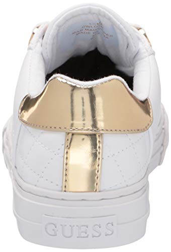 Guess Women's Loven Sneaker, White, 7.5