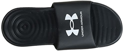 Under Armour Men's Ansa Fixed Strap Slide Sandal, Black (004)/Black, 11