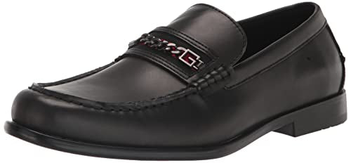 GUESS Men's CAMOX Loafer, Black 001, 7.5