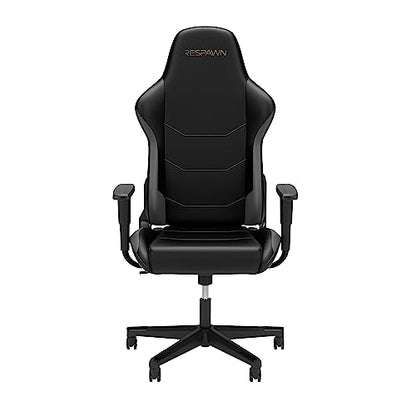 RESPAWN 110 Ergonomic Gaming Chair - Racing Style High Back PC Computer Desk Office Chair - 360 Swivel, Integrated Headrest, 135 Degree Recline with Adjustable Tilt Tension & Angle Lock - 2023 Grey