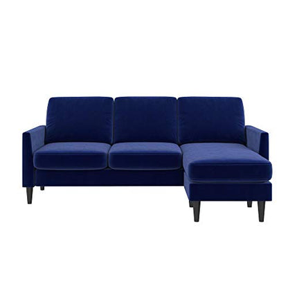 Mr. Kate Winston Sofa Sectional, Blue Velvet