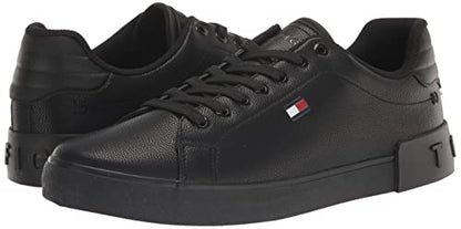 Tommy Hilfiger Men's Rezz Sneaker, Black/Black 001, 10M