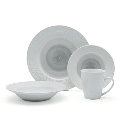 Pfaltzgraff Annie 16 Piece Dinnerware Set, Service for 4, Gray