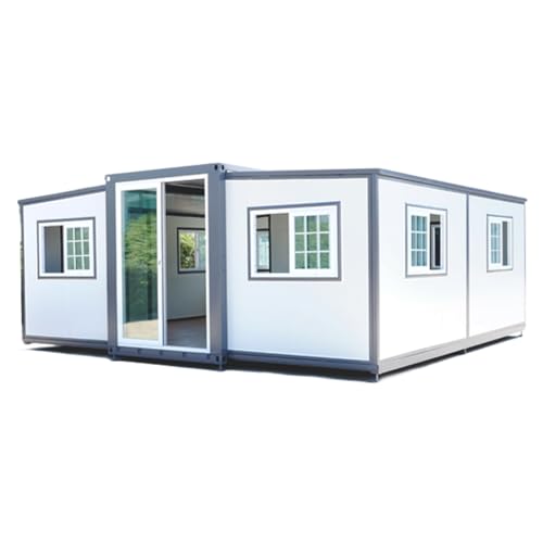 Chery Industrial Expandable Prefab House 19ft x 20ft with Cabinet,Exquisitely Designed Modern Villa Prefab House for Live,Work