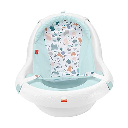 Fisher-Price Baby to Toddler Bath 4-In-1 Sling ‘N Seat Tub with Removable Infant Support and 2 Toys, Pacific Pebble