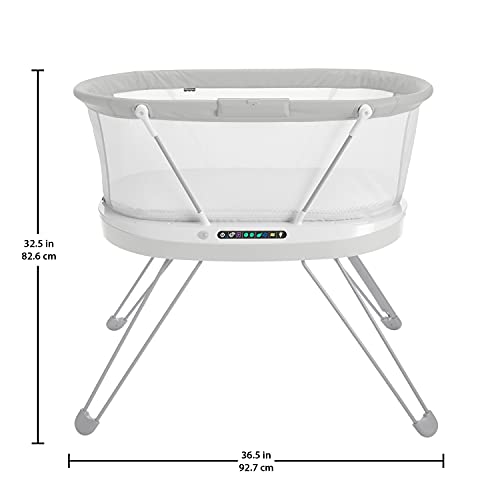 FISHER-PRICE BABY Bedside Sleeper Luminate Bassinet with Sound Detection Plus Customizable Lights Music and Sounds
