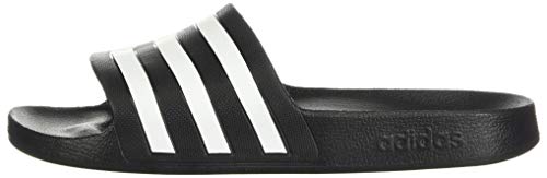 adidas Unisex Adilette Aqua Slides Sandal, Core Black/White/Core Black, 9 US Men