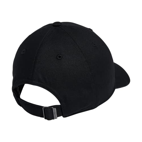 adidas Women's Saturday Relaxed Fit Adjustable Hat, Black/White, One Size