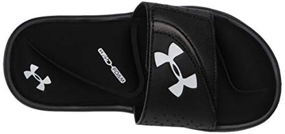 Under Armour Boys' Ignite VI Slide Sandal, Black (001)/Black, 3 M US Little Kid