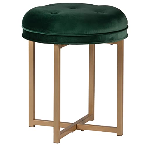 Hillsdale Furniture Vanity Stool, Emerald Green