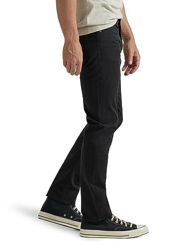 Lee Men's Extreme Motion Slim Straight Jean Black 33W x 30L