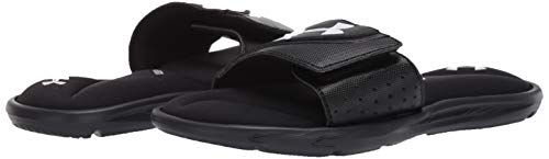 Under Armour Boys' Ignite VI Slide Sandal, Black (001)/Black, 3 M US Little Kid