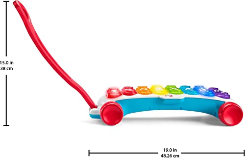 Fisher-Price Baby to Toddler Learning Toy Giant Light-Up Xylophone Pull-Along with Music & Phrases for Ages 9+ Months