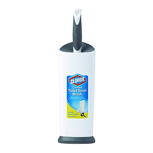 Clorox Covered Toilet Bowl Brush with Holder