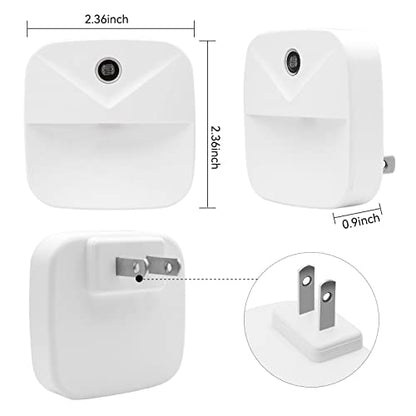 podiality LED Night Light [4 Pack] Smart Light Sensor Suitable for Bedroom, Bathroom, Toilet, Stairs, Kitchen, Hallway(Warm Light)