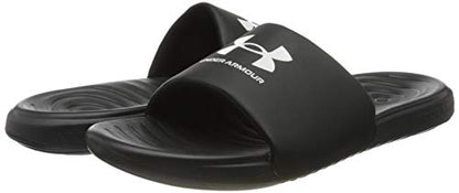 Under Armour Men's Ansa Fixed Strap Slide Sandal, Black (004)/Black, 11
