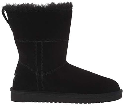Koolaburra by UGG Women's Aribel Short Mid Calf Boot, Black, 10
