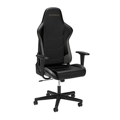 RESPAWN 110 Ergonomic Gaming Chair - Racing Style High Back PC Computer Desk Office Chair - 360 Swivel, Integrated Headrest, 135 Degree Recline with Adjustable Tilt Tension & Angle Lock - 2023 Grey
