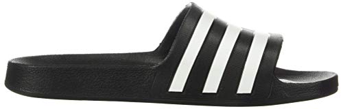 adidas Unisex Adilette Aqua Slides Sandal, Core Black/White/Core Black, 9 US Men